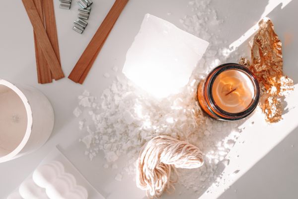 πορτοκαλί κερί