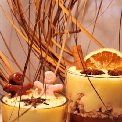 κεριά με άρωμα πορτοκάλι